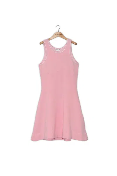 Victoria Beckham Women's Boucle Double Face Dress In Orchid In Pink
