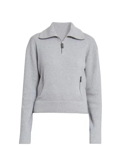 VICTORIA BECKHAM WOMEN'S CASHMERE-MERINO WOOL HALF-ZIP PULLOVER
