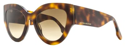 Victoria Beckham Women's Cat Eye Sunglasses Vb628s 215 Tortoise 55mm In Multi