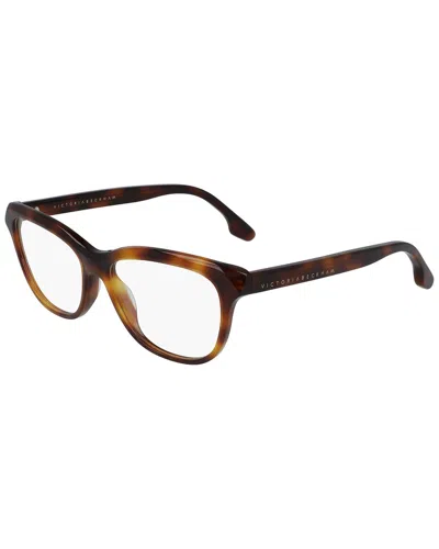 Victoria Beckham Women's Classic Logo 55mm Optical Frames In Brown