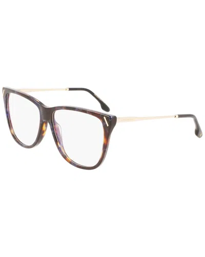 Victoria Beckham Women's Classic Logo 56mm Optical Frames In Brown