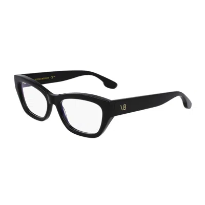 Victoria Beckham Women's Clear Lens Eyeglass Frames In Black