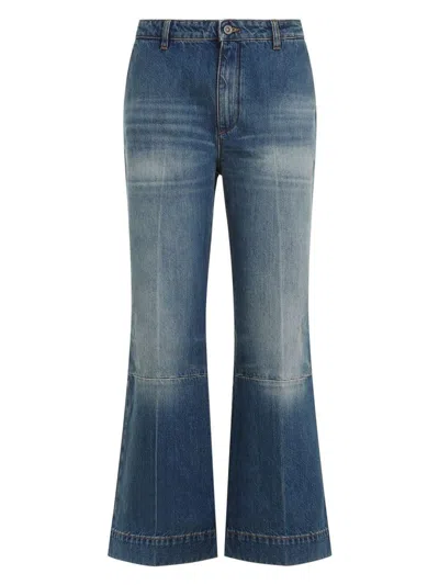 VICTORIA BECKHAM WOMEN'S CROPPED KICK JEANS