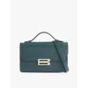 Victoria Beckham Womens Dark Green Dorian Mini Leather Cross-body Bag