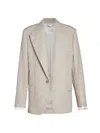 VICTORIA BECKHAM WOMEN'S DARTED SLEEVE WOOL SINGLE-BREASTED JACKET