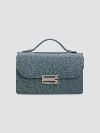Victoria Beckham Women's Dorian Leather Top Handle Bag In Agave Blue
