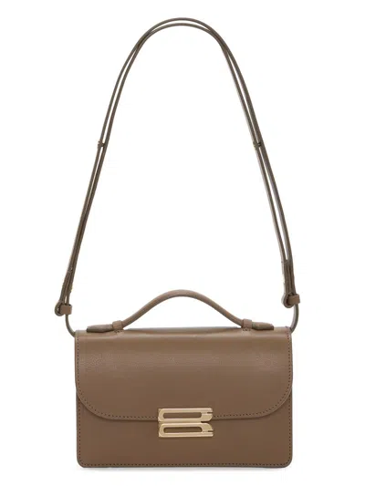 Victoria Beckham Women's Dorian Small Leather Shoulder Bag In Brown