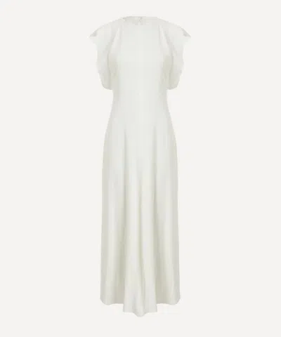Victoria Beckham Women's Folded Cap Midi Sleeve Dress
