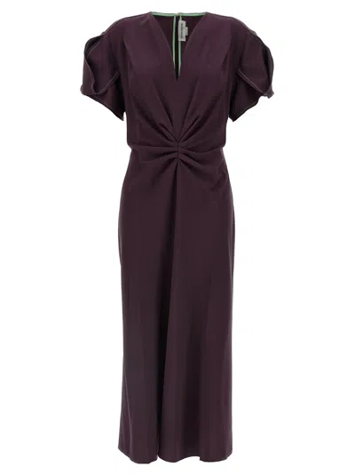 Victoria Beckham Women 'gathered V-neck Midi' Dress