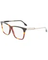 Victoria Beckham Women's Guilloché 54mm Optical Frames In Black