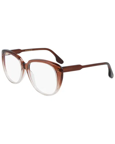 Victoria Beckham Women's Guilloché 54mm Optical Frames In Brown