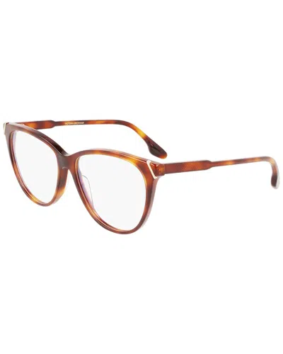 Victoria Beckham Women's Guilloché 54mm Optical Frames In Brown