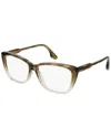 Victoria Beckham Women's Guilloche 55mm Optical Frames In Brown