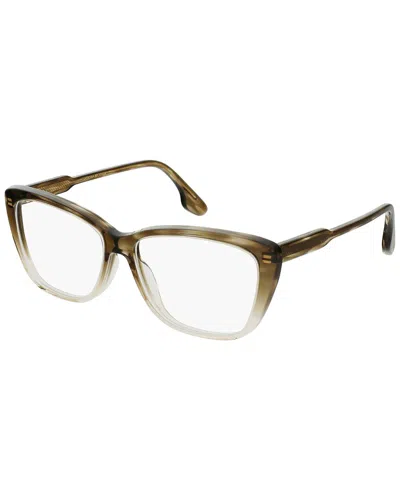 Victoria Beckham Women's Guilloché 55mm Optical Frames In Brown