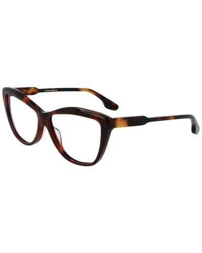 Victoria Beckham Women's Guilloché 57mm Optical Frames In Brown