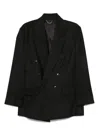 Victoria Beckham Double-breasted Blazer In Black
