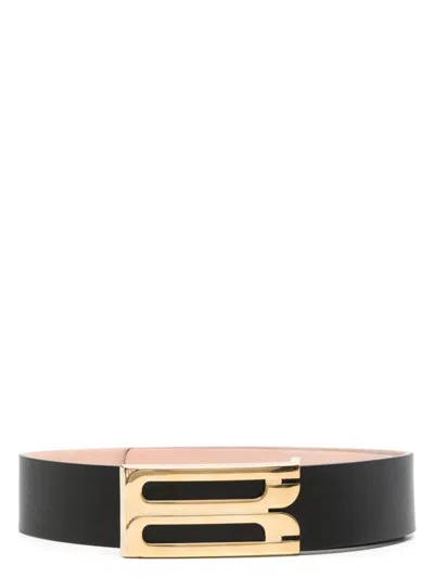 Victoria Beckham Women's Jumbo Frame Belt In Black
