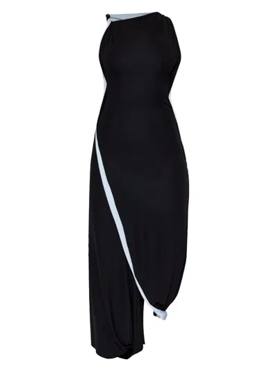 VICTORIA BECKHAM WOMEN'S LONG LIGHT BLACK SM DRESS