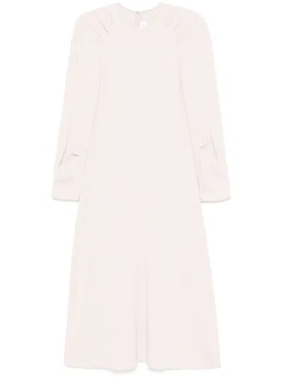Victoria Beckham Women's Long ml Raglan Nude Dress In Primrose