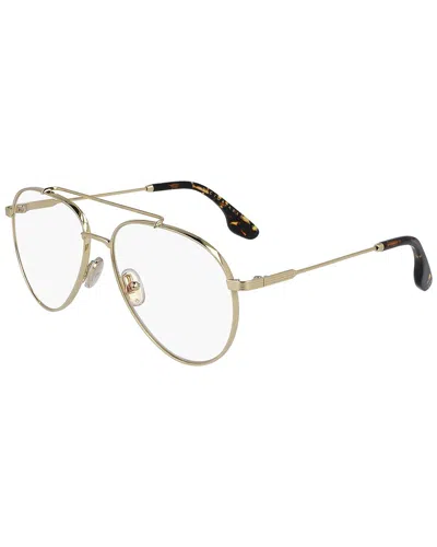 Victoria Beckham Women's Metal Groove 56mm Optical Frames In Gold