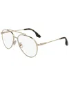 Victoria Beckham Women's Metal Groove 56mm Optical Frames In Gold