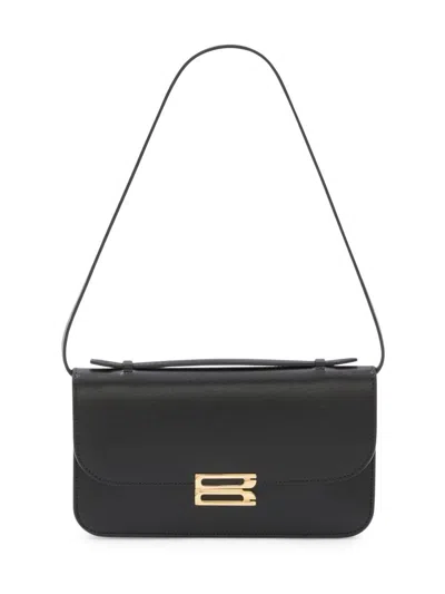 Victoria Beckham Women's Midi Dorian Leather Pochette In Black