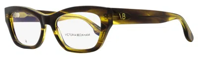 Victoria Beckham Women's Modified Rectangle Eyeglasses Vb2675 318 Striped Khaki 53mm