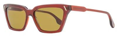 Victoria Beckham Modified Rectangle Vb661s Sunglasses Woman Sunglasses Red Size 57  In Multi