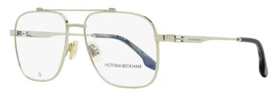 VICTORIA BECKHAM WOMEN'S NAVIGATOR EYEGLASSES VB2138 040 SILVER 56MM
