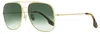 Victoria Beckham Women's Navigator Sunglasses Vb215s 700 Gold/havana 59mm In Multi