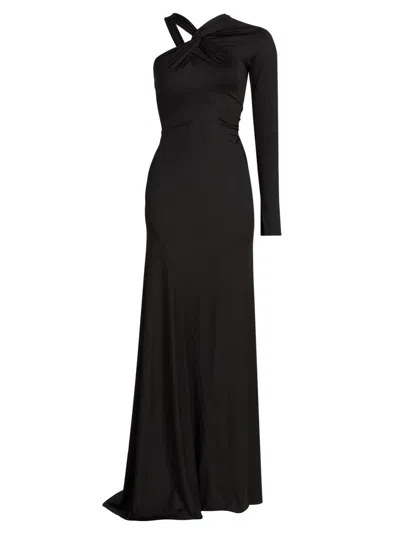 Victoria Beckham Women's One-shoulder Gown In Black