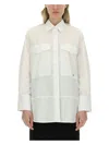Victoria Beckham Women's Oversize Pocket Shirt In White