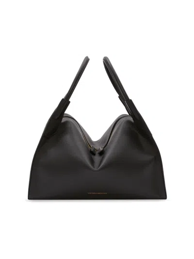 Victoria Beckham Women's Plie Leather Top Handle Bag In Black