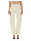 Victoria Beckham Relaxed Fit Jeans In Powder