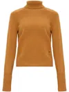 Victoria Beckham Womens Tobacco Wool Turtleneck Jumper In Brown