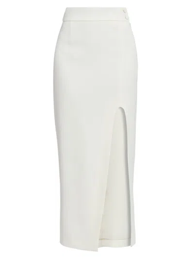 Victoria Beckham Women's Side-split Maxi Skirt In White