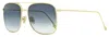 Victoria Beckham Square Vb202s Sunglasses Woman Sunglasses Blue Size 59 Metal In Multi