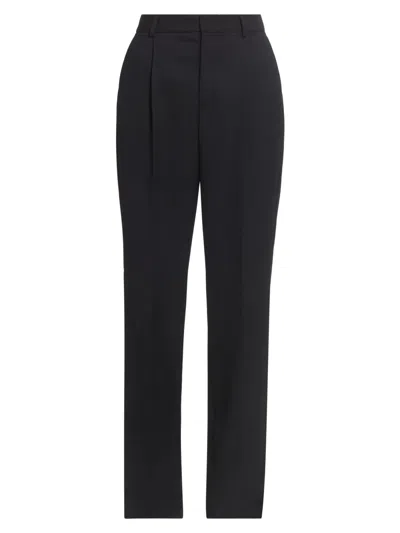 Victoria Beckham Women's Tailored Straight-leg Trousers In Black