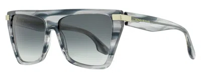 Victoria Beckham Women's Tapered Rectangle Sunglasses Vb684s 035 Gray Horn 57mm