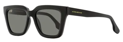Victoria Beckham Women's Tapered Rectangular Sunglasses Vb644s 001 Black 53mm