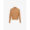 Victoria Beckham Womens Tobacco Wool Turtleneck Jumper In Tobacco