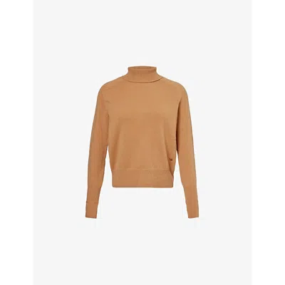 VICTORIA BECKHAM VICTORIA BECKHAM WOMEN'S TOBACCO WOOL TURTLENECK JUMPER