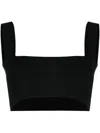 Victoria Beckham Women Body Strap Bandeau Top In Black