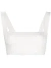 Victoria Beckham Vb Body Strap Bandeau Top In White