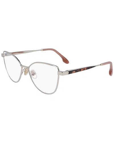Victoria Beckham Women's V Detail 55mm Optical Frames In Gold