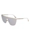 Victoria Beckham Shield Frame Sunglasses In Gray