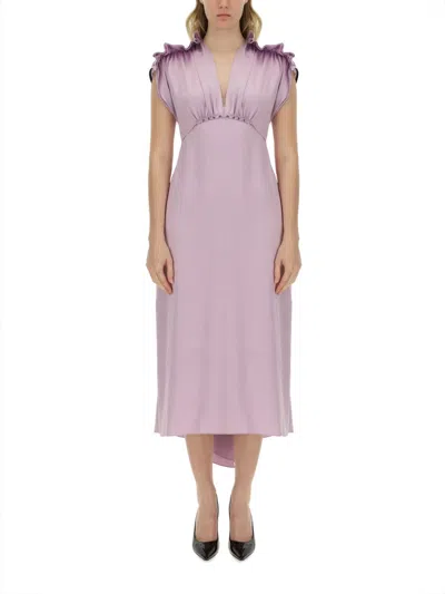 VICTORIA BECKHAM WOMEN'S V-NECK DRESS