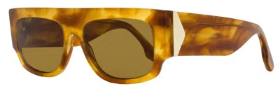 Victoria Beckham Women's V Plaque Sunglasses Vb666s 223 Blonde Horn 55mm In Multi