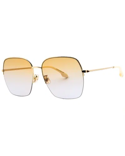 Victoria Beckham Women's Vb214sa 61mm Sunglasses In Gold