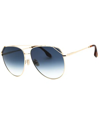 Victoria Beckham Women's Vb230s 61mm Sunglasses In Gold